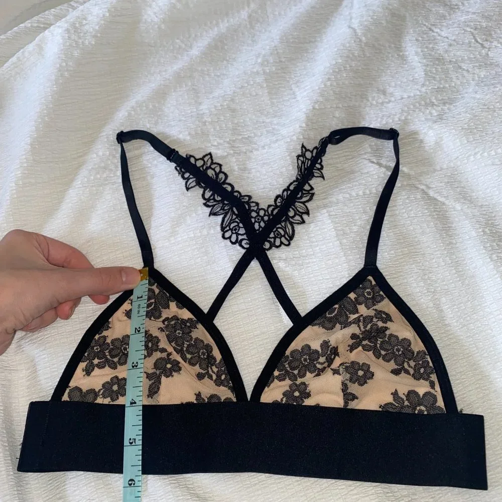 VS Victoria's Secret PINK Lace Triangle Bra Bralette - Picture 4 of 5